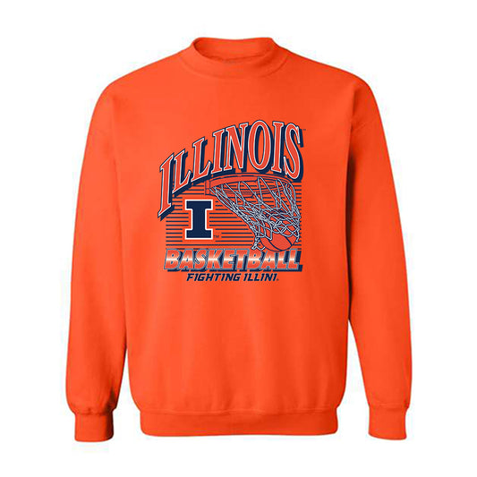 Illinois - NCAA Men's Basketball : Jason Jakstys - Sports Shersey Crewneck Sweatshirt-0