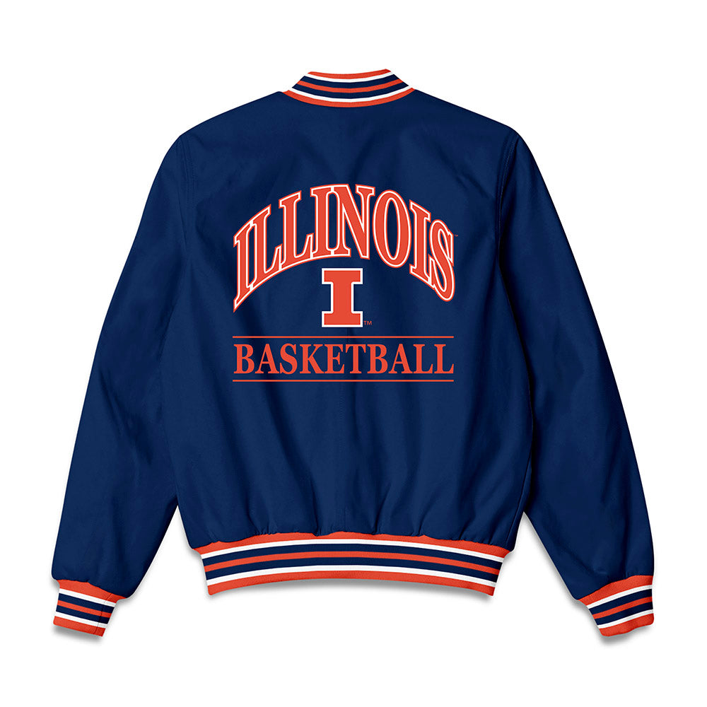 Illinois - NCAA Women's Basketball : Samantha Dewey - Bomber Jacket Navy