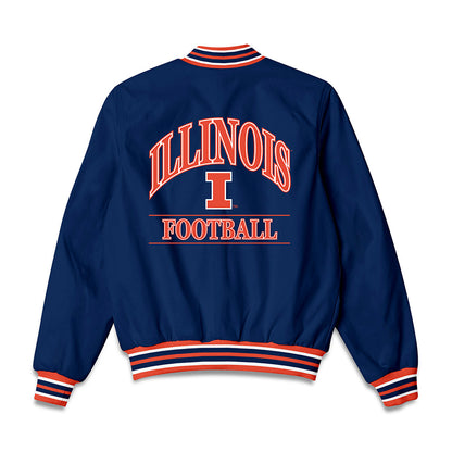 Illinois - NCAA Football : Kaleb Patterson - Bomber Jacket-1