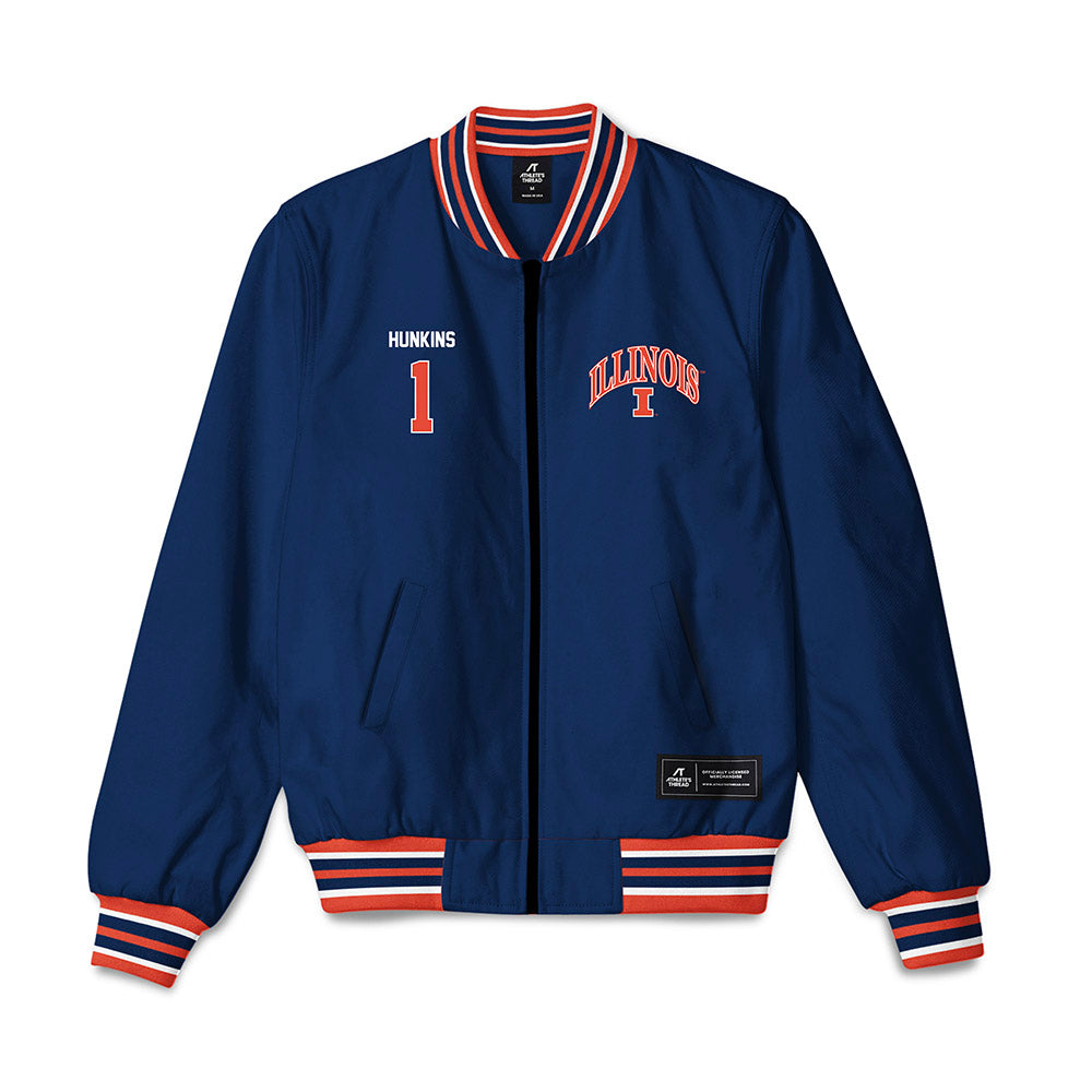 Illinois - NCAA Softball : Reese Hunkins - Bomber Jacket Bomber Jacket