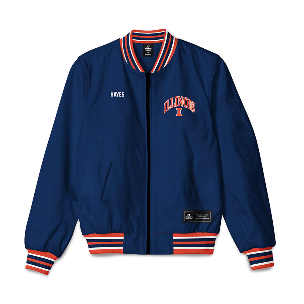 Illinois - NCAA Wrestling : Samuel Hayes - Bomber Jacket