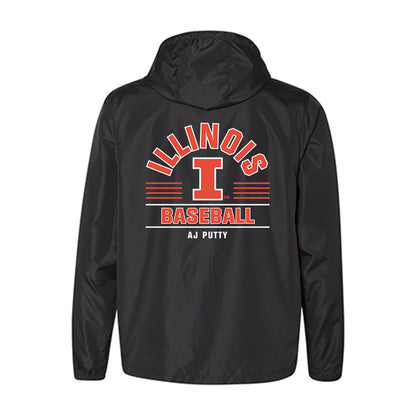 Illinois - NCAA Baseball : Aj Putty - Windbreaker-1