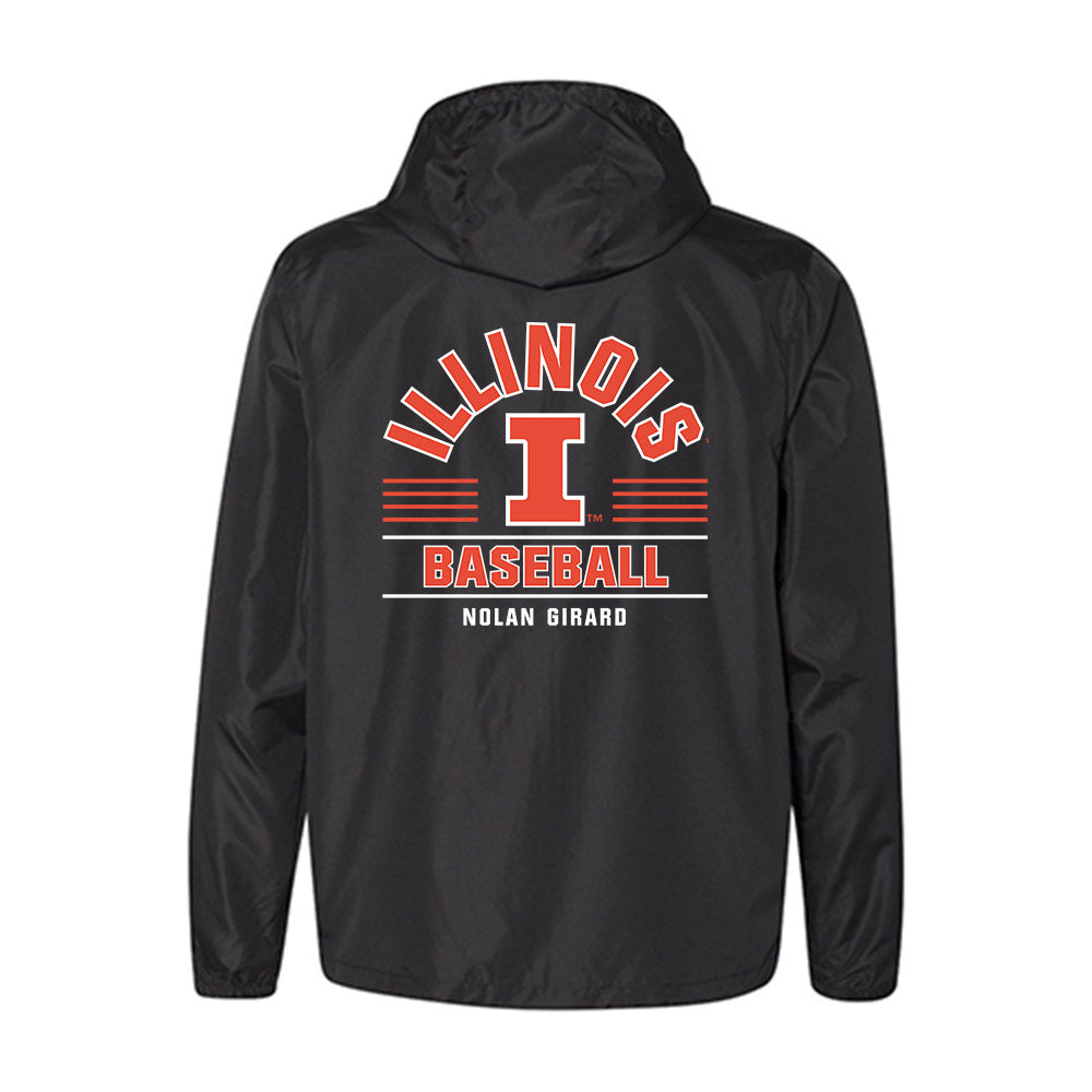 Illinois - NCAA Baseball : Nolan Girard - Windbreaker-1
