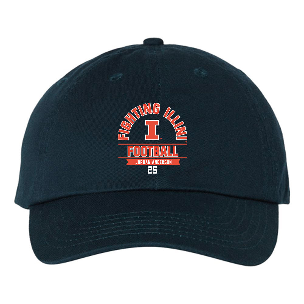 Illinois - NCAA Football : Jordan Anderson - Classic Dad Hat