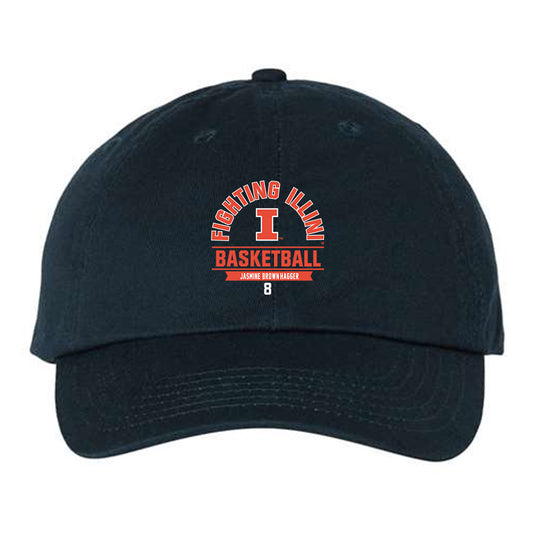 Illinois - NCAA Women's Basketball : Jasmine Brown-Hagger - Dad Hat-0