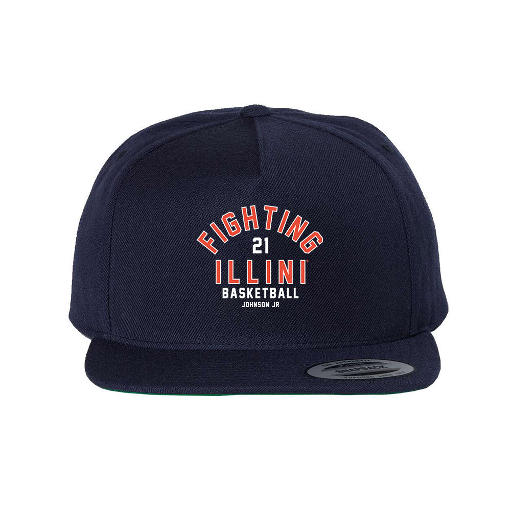 Illinois - NCAA Men's Basketball : Morez Johnson Jr - Snapback Hat-0