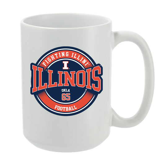 Illinois - NCAA Football : Joseph Okla - Mug