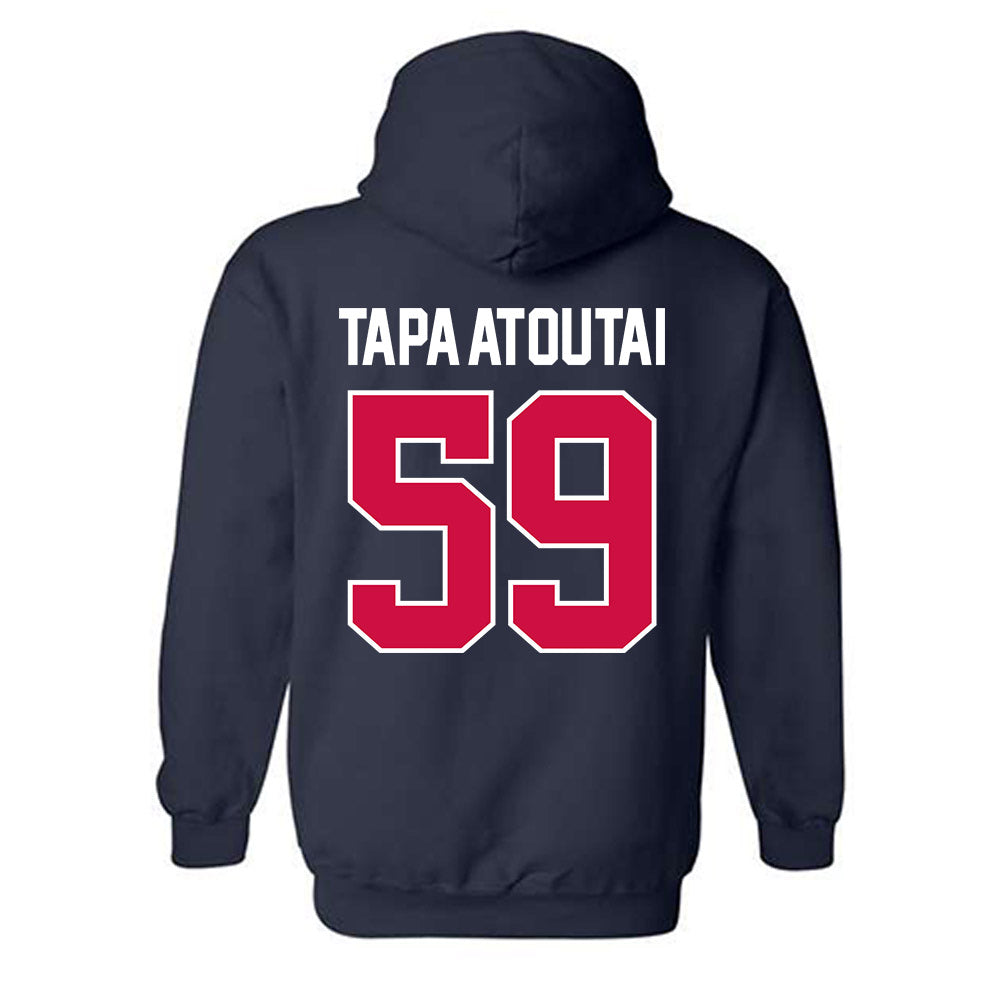 Arizona - NCAA Football : Siaosi Tapa'atoutai - Classic Shersey Hooded Sweatshirt-1