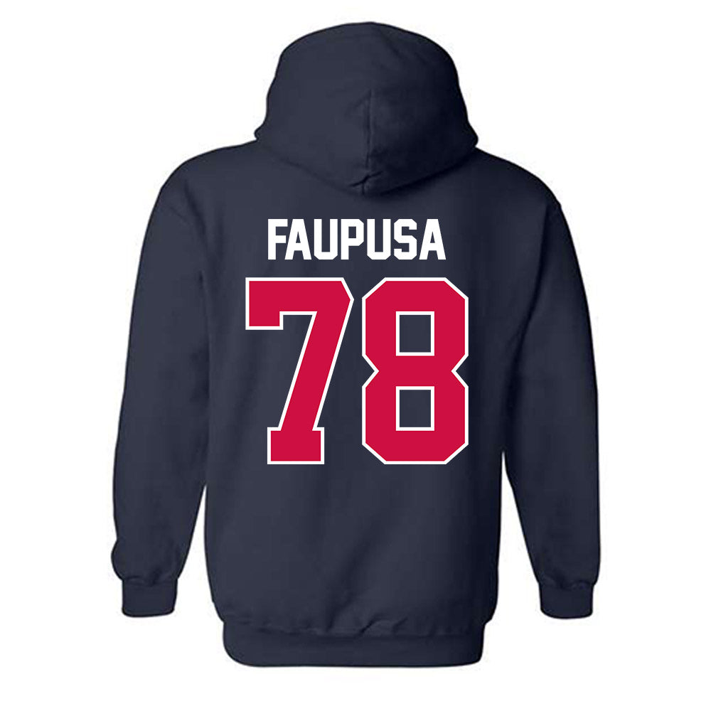 Arizona - NCAA Football : Manoah Faupusa - Classic Shersey Hooded Sweatshirt-1