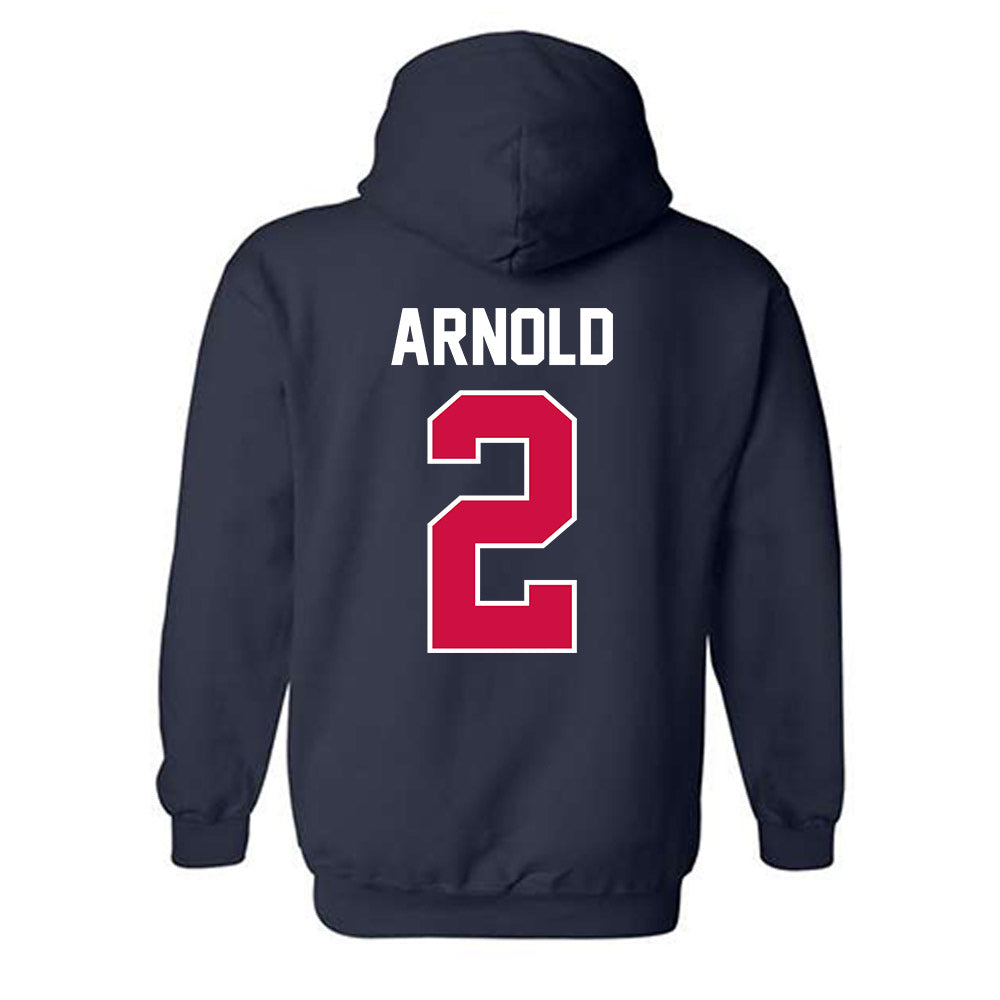  - NCAA Men's Basketball : Addison Arnold - Classic Shersey Hooded Sweatshirt-1