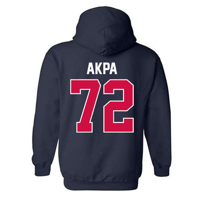 Arizona - NCAA Football : Louis Akpa - Classic Shersey Hooded Sweatshirt-1