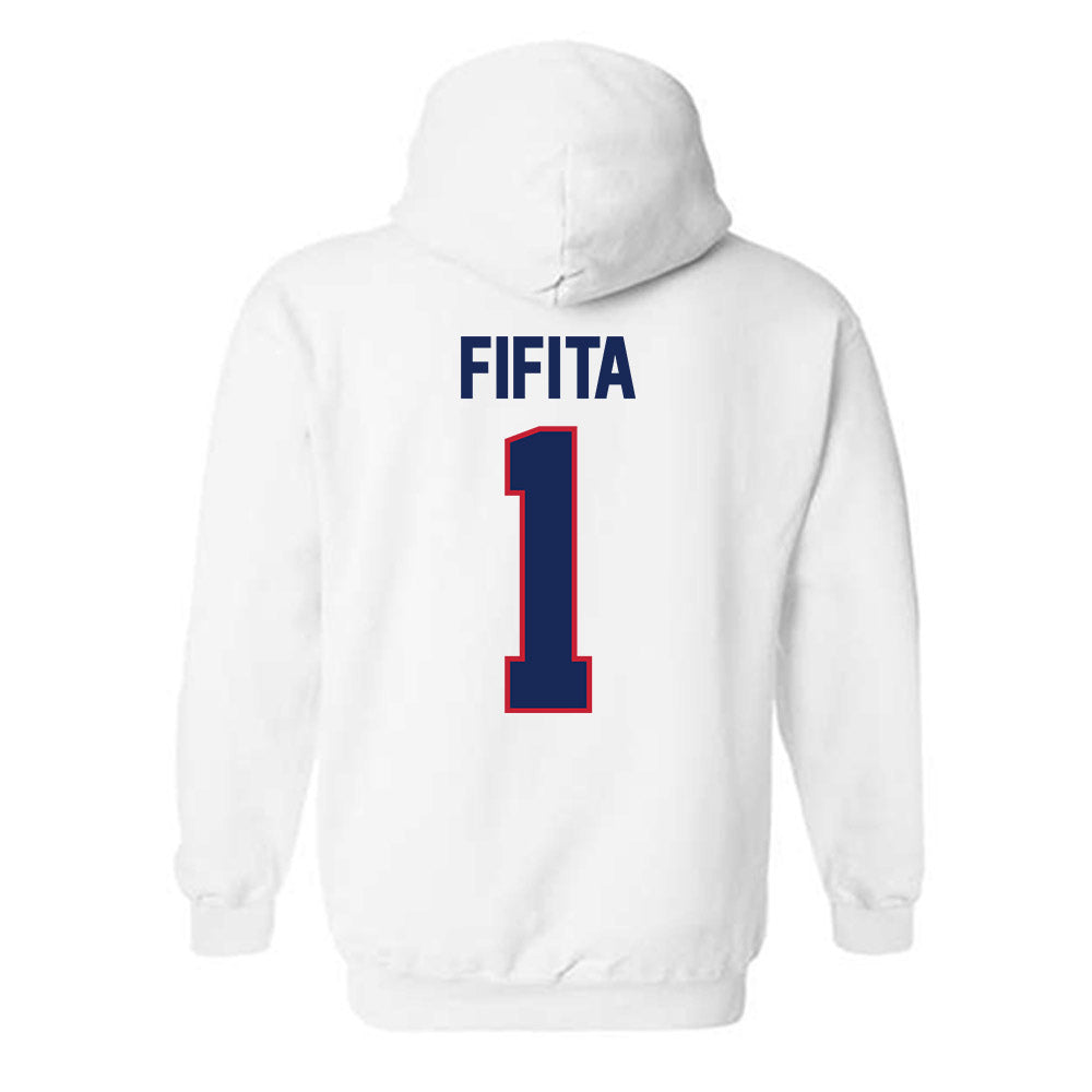 Arizona - NCAA Football : Noah Fifita - Classic Shersey Hooded Sweatshirt-1