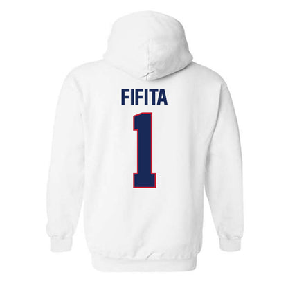Arizona - NCAA Football : Noah Fifita - Classic Shersey Hooded Sweatshirt-1