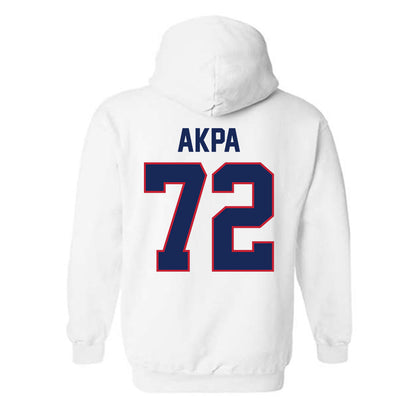 Arizona - NCAA Football : Louis Akpa - Classic Shersey Hooded Sweatshirt-1