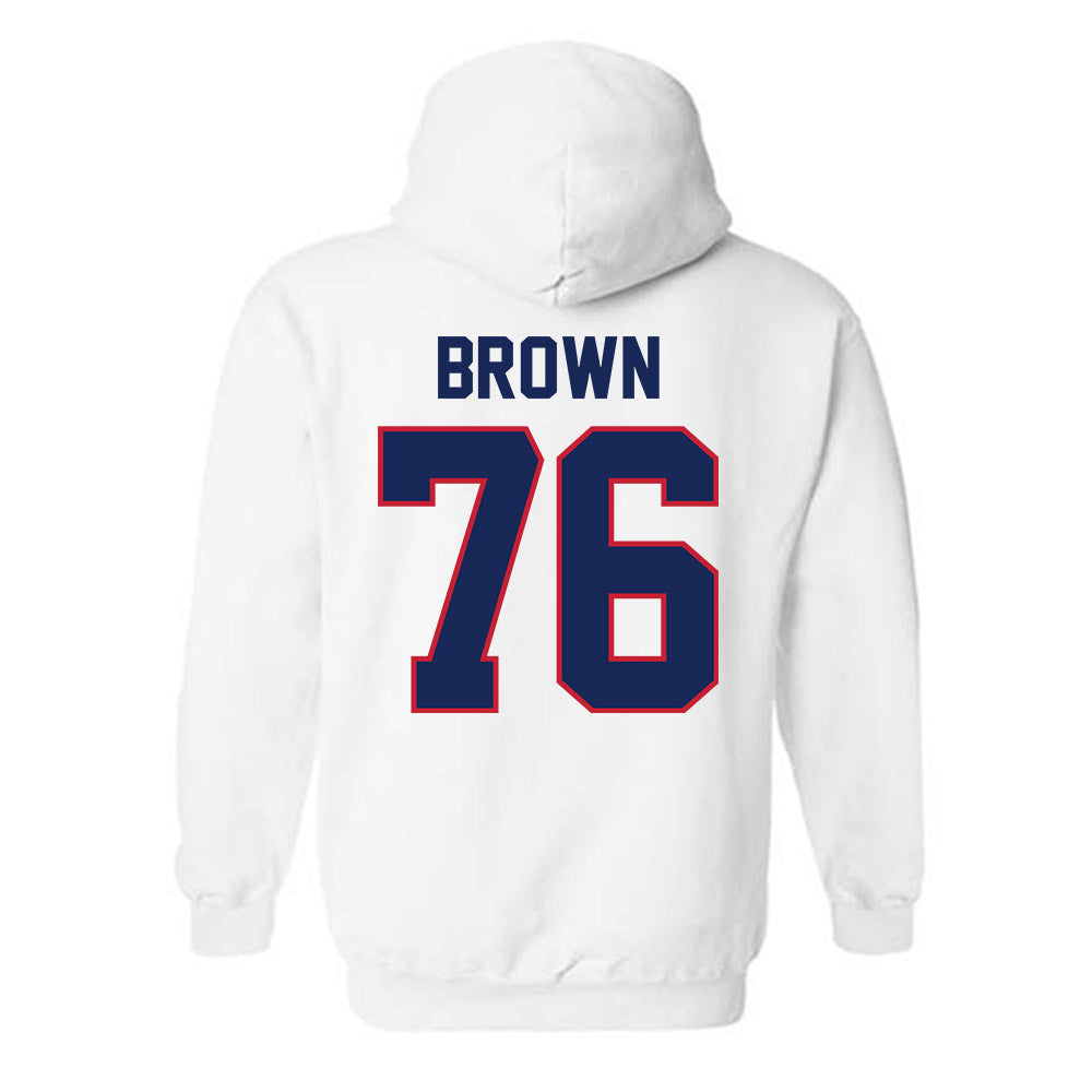 Arizona - NCAA Football : Jordan Brown - Classic Shersey Hooded Sweatshirt-1
