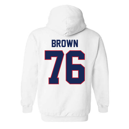 Arizona - NCAA Football : Jordan Brown - Classic Shersey Hooded Sweatshirt-1