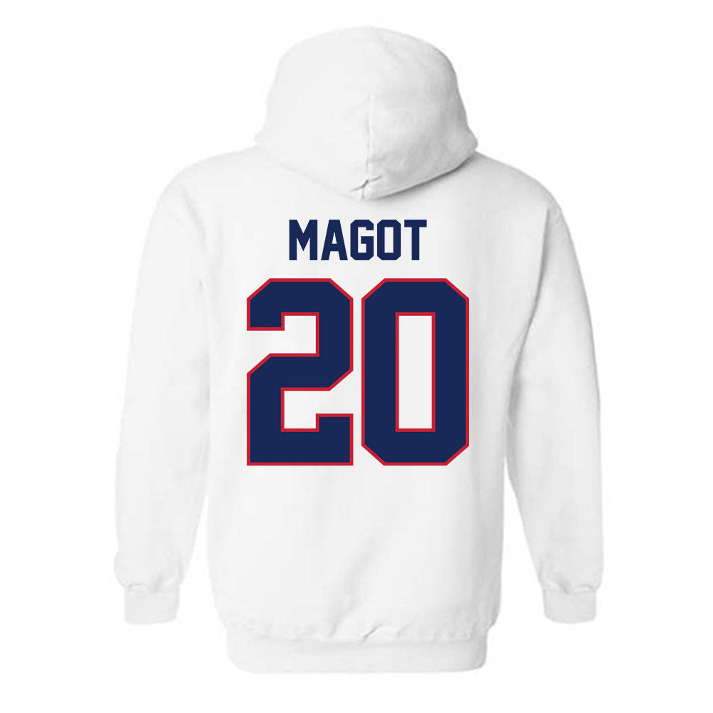 Arizona - NCAA Women's Basketball : Achol Magot - Classic Shersey Hooded Sweatshirt-1