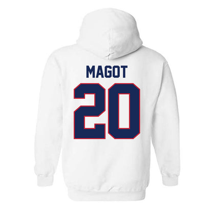 Arizona - NCAA Women's Basketball : Achol Magot - Classic Shersey Hooded Sweatshirt-1