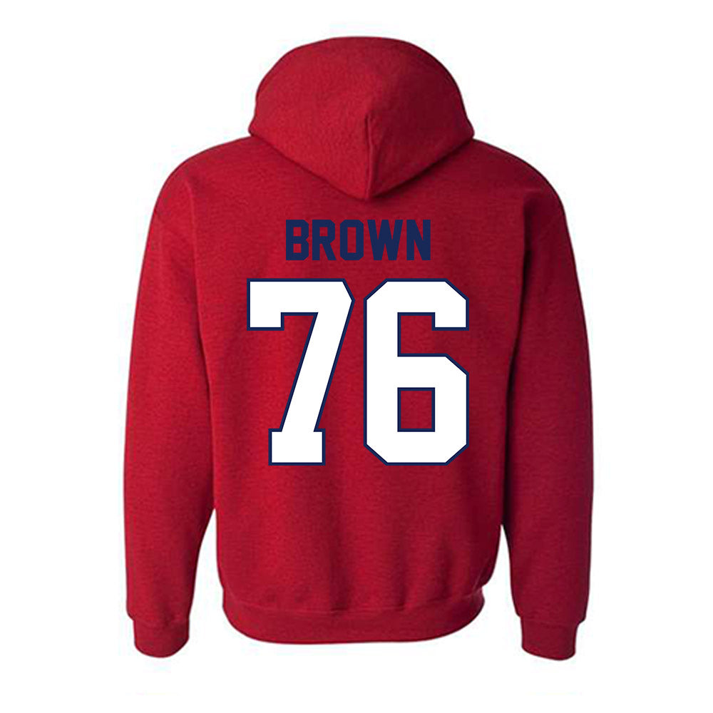 Arizona - NCAA Football : Jordan Brown - Classic Shersey Hooded Sweatshirt-1