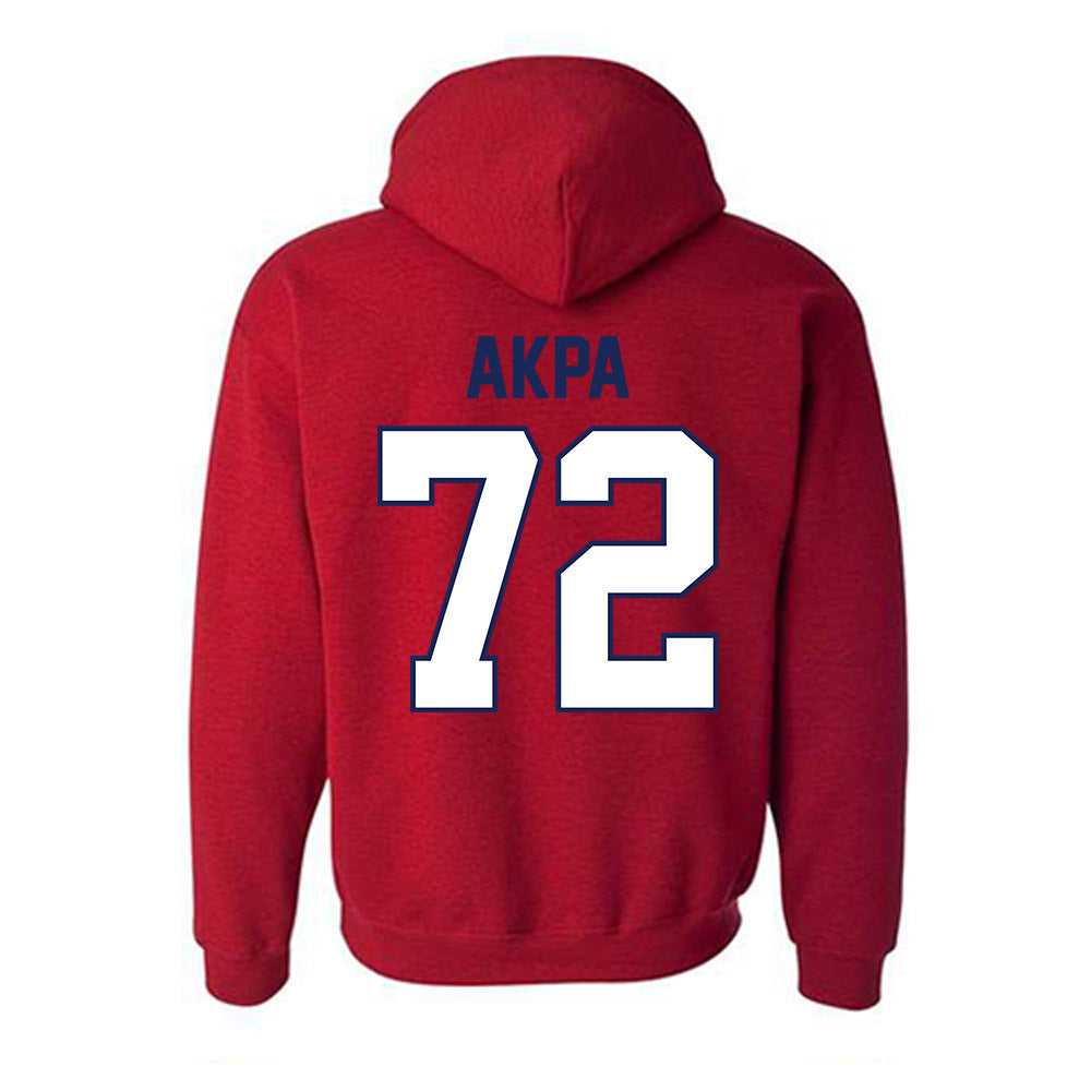 Arizona - NCAA Football : Louis Akpa - Classic Shersey Hooded Sweatshirt-1