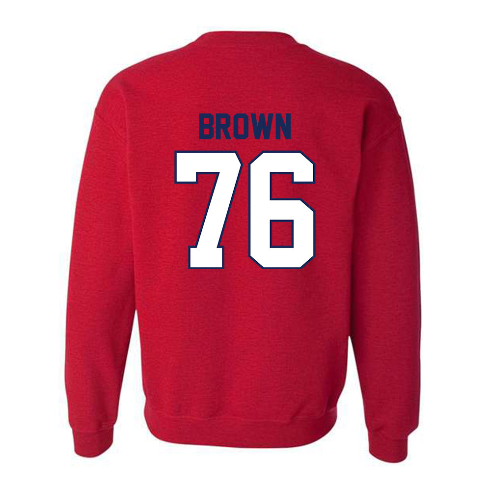 Arizona - NCAA Football : Jordan Brown - Classic Shersey Crewneck Sweatshirt-1