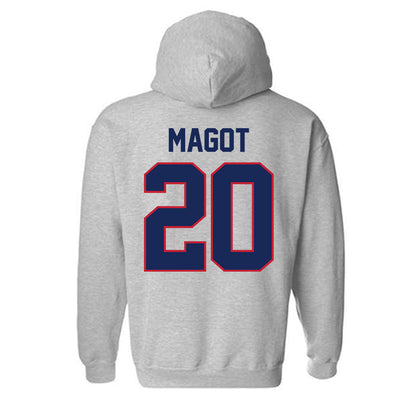 Arizona - NCAA Women's Basketball : Achol Magot - Classic Shersey Hooded Sweatshirt-1