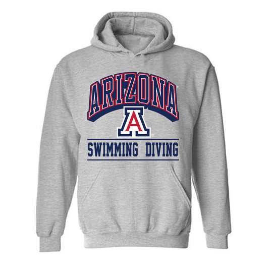 Arizona - NCAA Men's Swimming & Diving : Joel Nace - Classic Shersey Hooded Sweatshirt-0