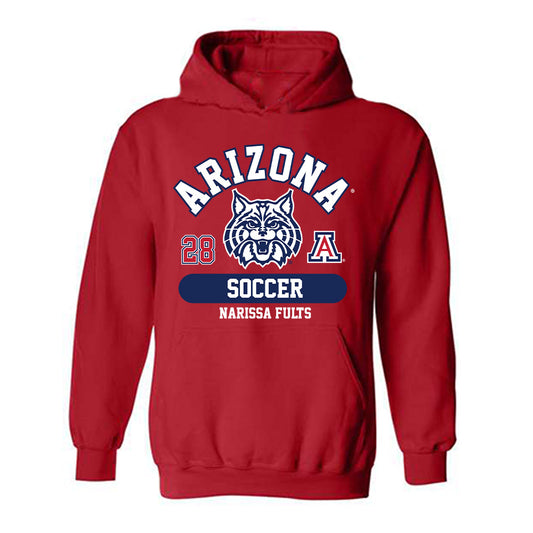 Arizona - NCAA Women's Soccer : Narissa Fults - Classic Fashion Shersey Hooded Sweatshirt-0