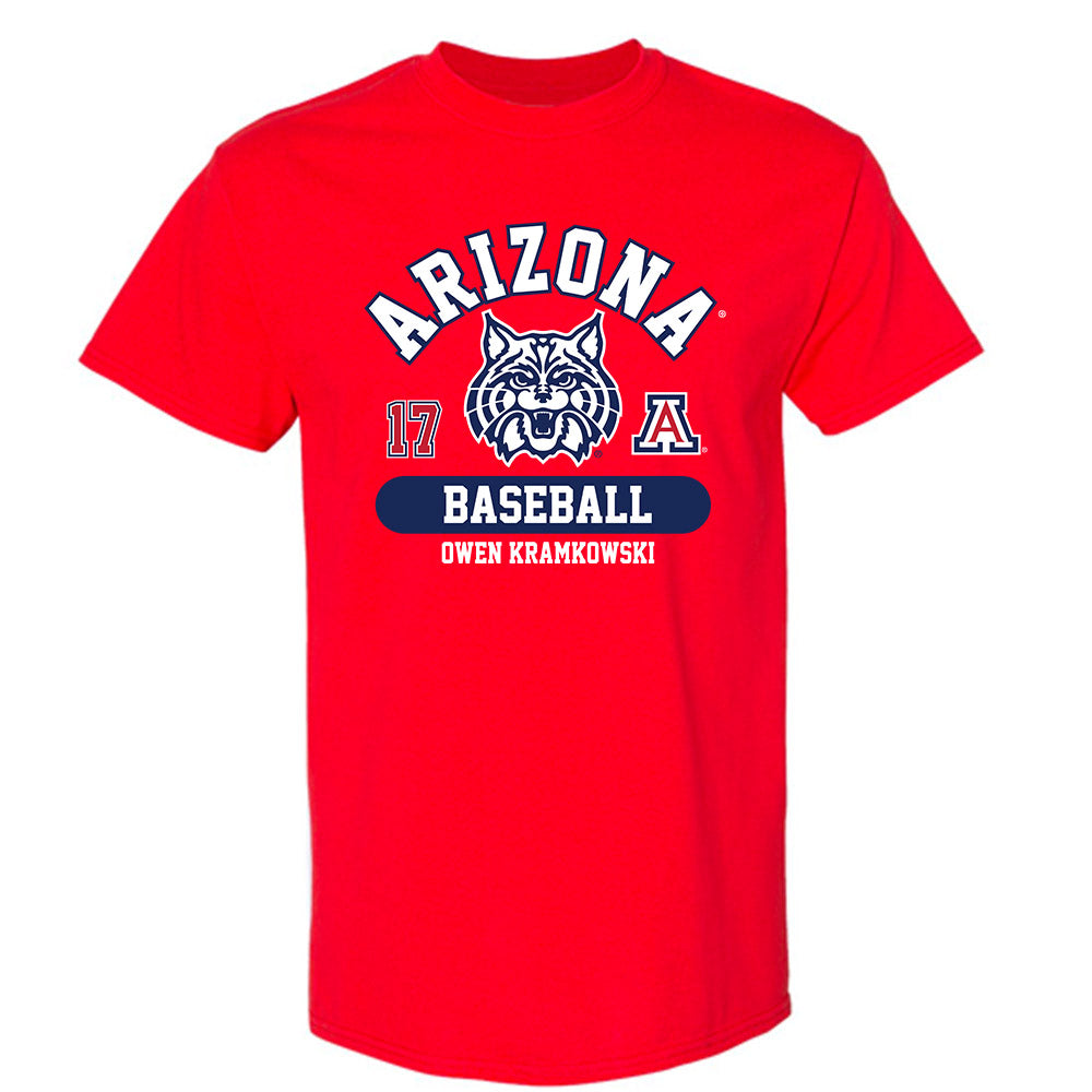 Arizona - NCAA Baseball : Owen Kramkowski - Classic Fashion Shersey T-Shirt-0