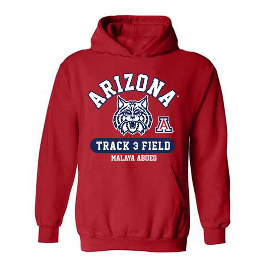 Arizona - NCAA Women's Track & Field : Malaya Abueg - Classic Fashion Shersey Hooded Sweatshirt-0