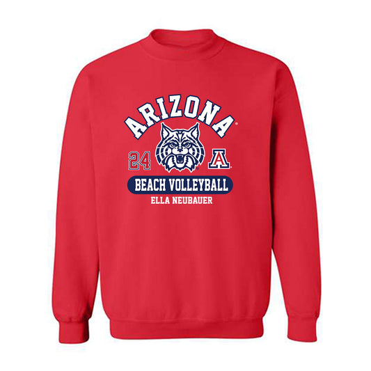 Arizona - NCAA Beach Volleyball : Ella Neubauer - Classic Fashion Shersey Crewneck Sweatshirt-0