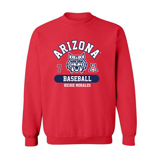 Arizona - NCAA Baseball : Richie Morales - Classic Fashion Shersey Crewneck Sweatshirt