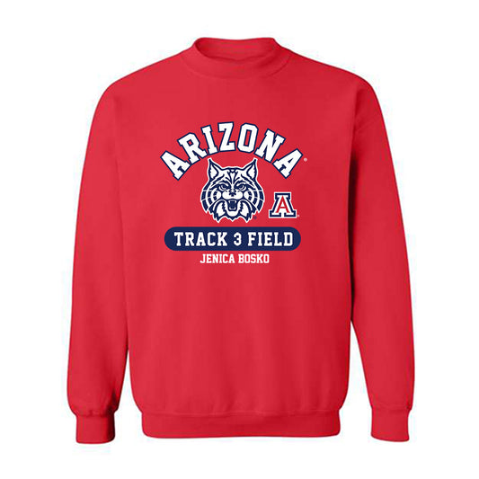 Arizona - NCAA Women's Track & Field : Jenica Bosko - Classic Fashion Shersey Crewneck Sweatshirt-0