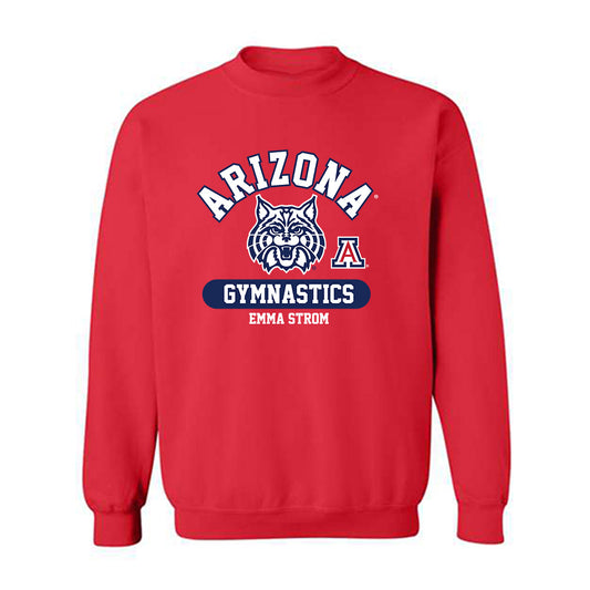 Arizona - NCAA Women's Gymnastics : Emma Strom - Classic Fashion Shersey Crewneck Sweatshirt-0