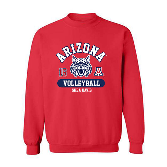 Arizona - NCAA Women's Volleyball : Shea Davis - Classic Fashion Shersey Crewneck Sweatshirt-0