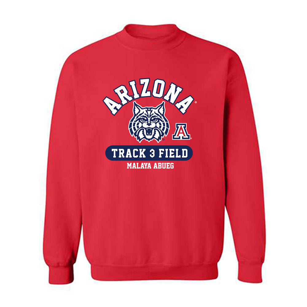 Arizona - NCAA Women's Track & Field : Malaya Abueg - Classic Fashion Shersey Crewneck Sweatshirt-0