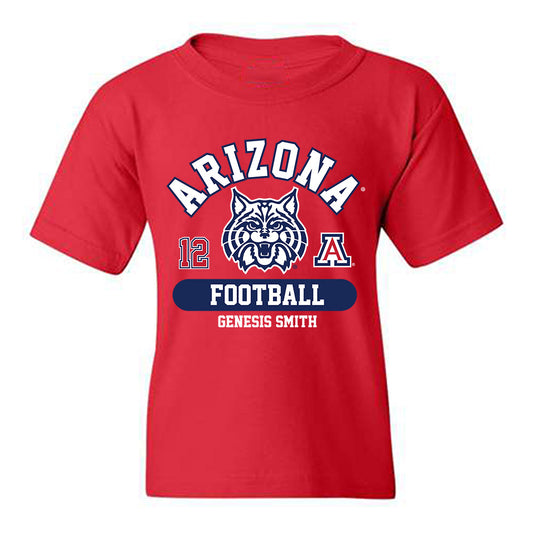 Arizona - NCAA Football : Genesis Smith - Classic Fashion Shersey Youth T-Shirt-0