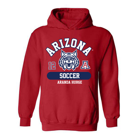 Arizona - NCAA Women's Soccer : Aranda Hurge - Classic Fashion Shersey Hooded Sweatshirt