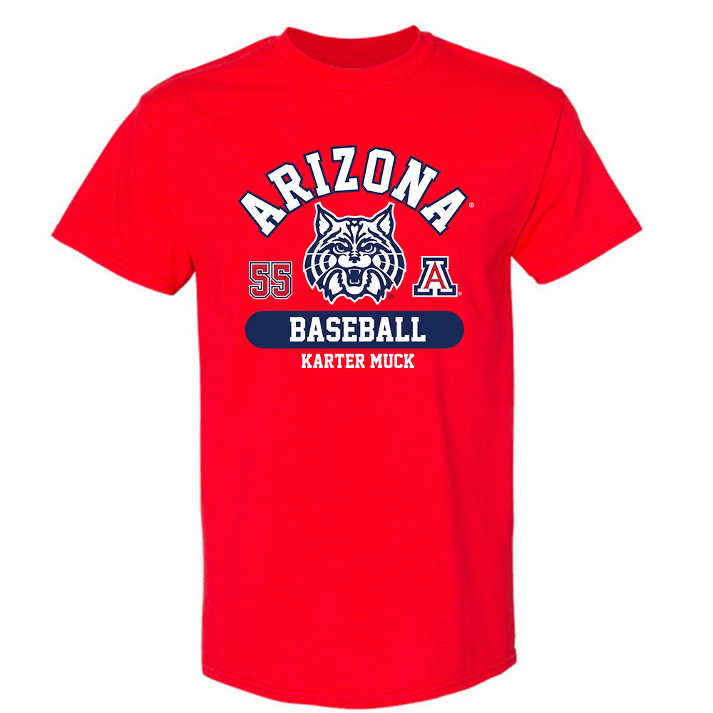 Arizona - NCAA Baseball : Karter Muck - Classic Fashion Shersey T-Shirt-0