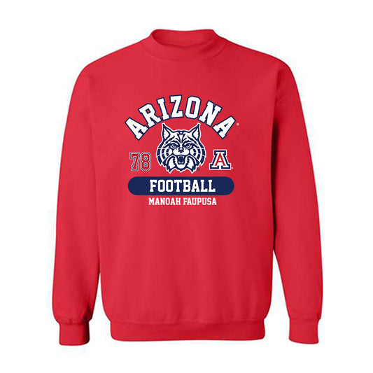 Arizona - NCAA Football : Manoah Faupusa - Classic Fashion Shersey Crewneck Sweatshirt-0