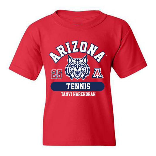 Arizona - NCAA Women's Tennis : Tanvi Narendran - Classic Fashion Shersey Youth T-Shirt-0