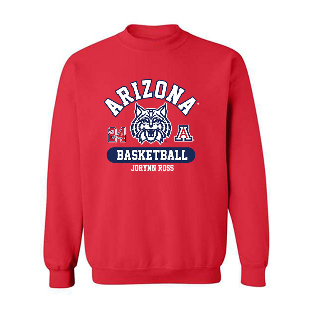 Arizona - NCAA Women's Basketball : Jorynn Ross - Classic Fashion Shersey Crewneck Sweatshirt-0