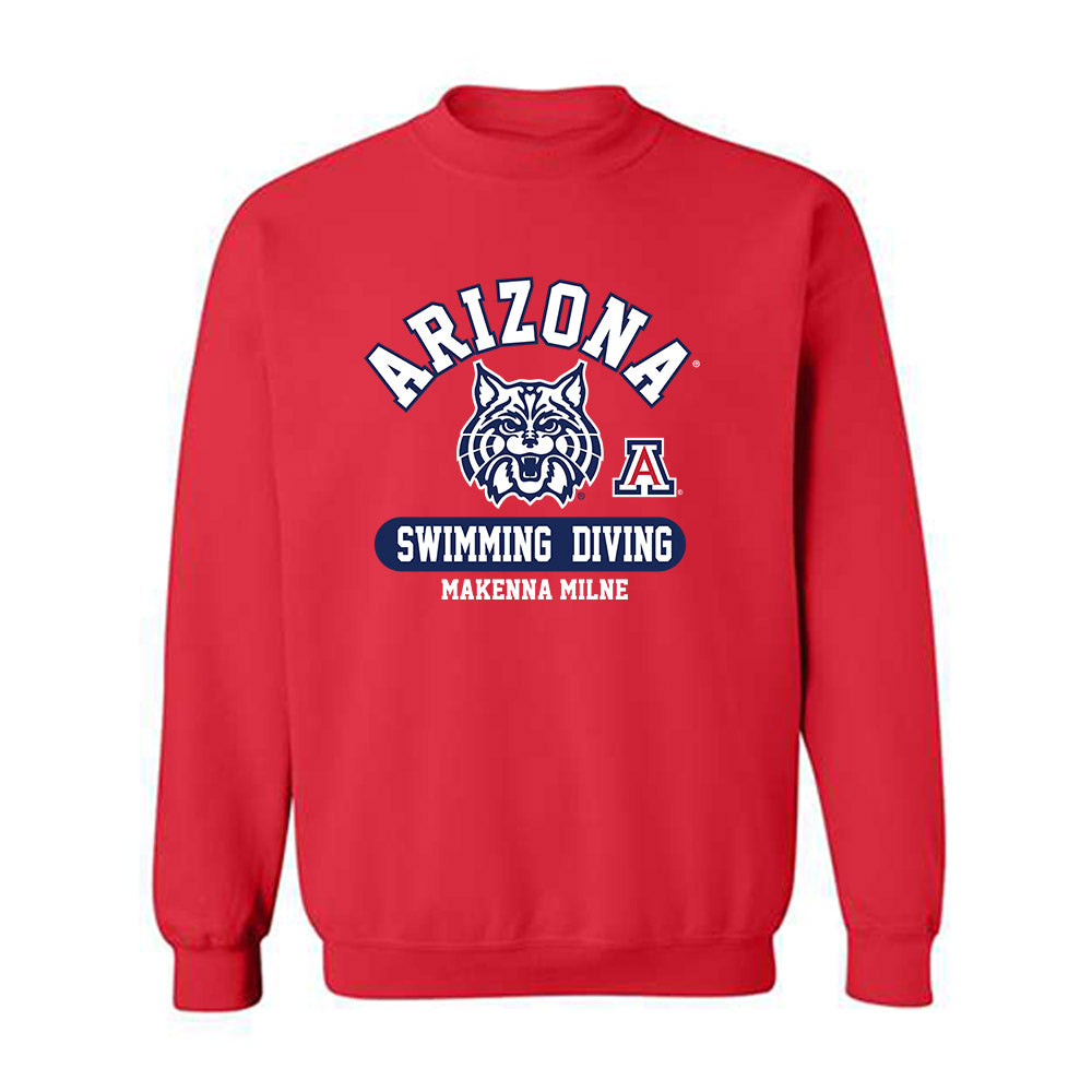Arizona - NCAA Women's Swimming & Diving : Makenna Milne - Classic Fashion Shersey Crewneck Sweatshirt-0