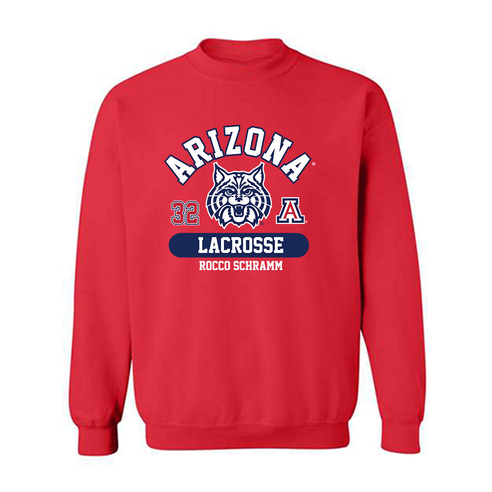 Arizona - NCAA Men's Lacrosse : Rocco Schramm - Classic Fashion Shersey Crewneck Sweatshirt-0