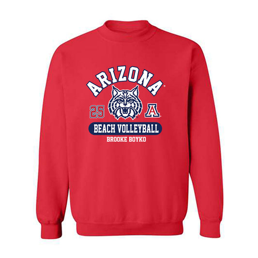 Arizona - NCAA Beach Volleyball : Brooke Boyko - Classic Fashion Shersey Crewneck Sweatshirt-0