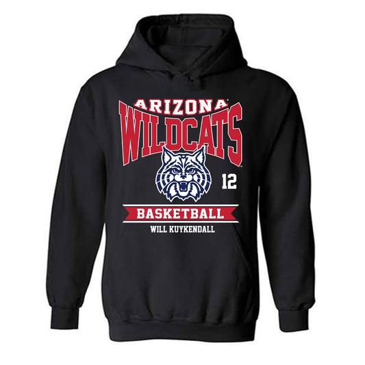 Arizona - NCAA Men's Basketball : Will Kuykendall - Hooded Sweatshirt Classic Fashion Shersey