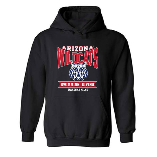 Arizona - NCAA Women's Swimming & Diving : Makenna Milne - Classic Fashion Shersey Hooded Sweatshirt-0