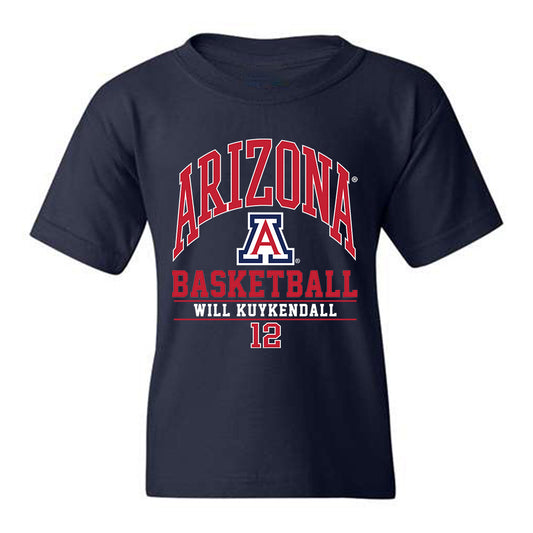 Arizona - NCAA Men's Basketball : Will Kuykendall - Youth T-Shirt Classic Fashion Shersey
