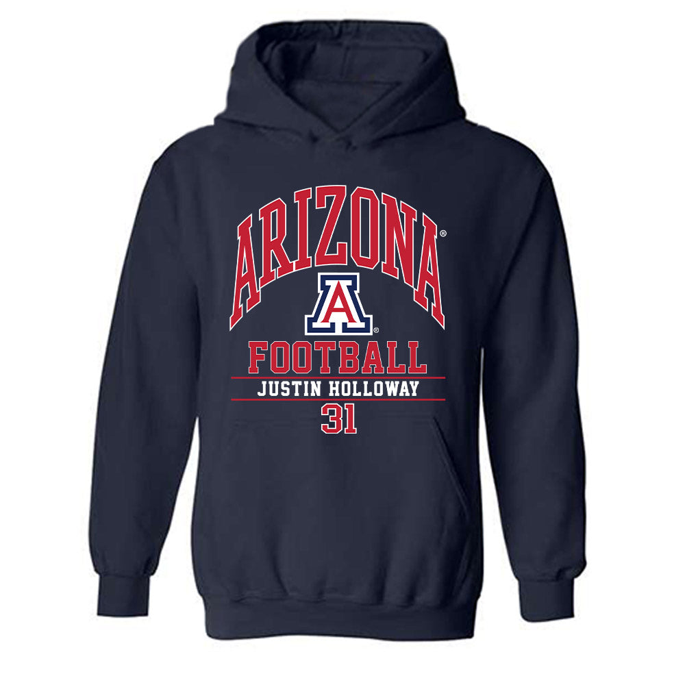 Arizona - NCAA Football : Justin Holloway - Classic Fashion Shersey Hooded Sweatshirt