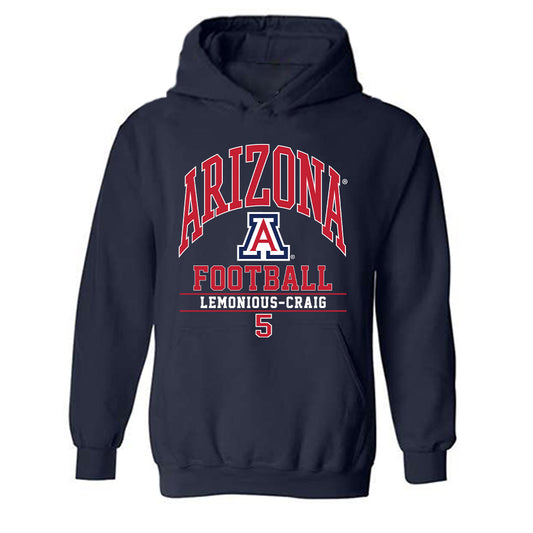 Arizona - NCAA Football : Montana Lemonious-Craig - Classic Fashion Shersey Hooded Sweatshirt